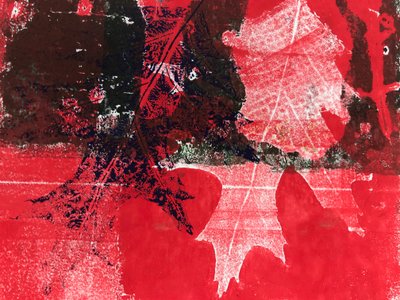 Rotes Blatt von Sarah Thompson Engels
