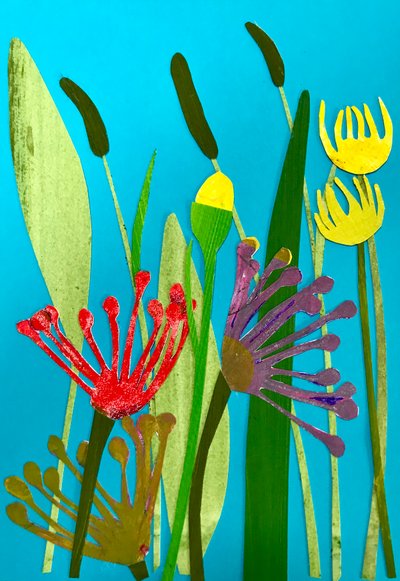 Blumen und Gräser, 2019 von Sarah Thompson Engels