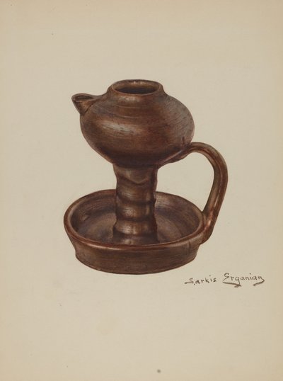 Fettlampe von Sarkis Erganian