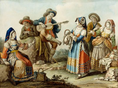 Ein neapolitanisches Lied, 1882 von Saviero Xavier della Gatta
