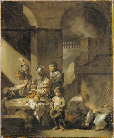 Rauferei in einem Wachraum von Sébastien Bourdon
