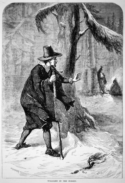 Roger Williams in der Wildnis von School American