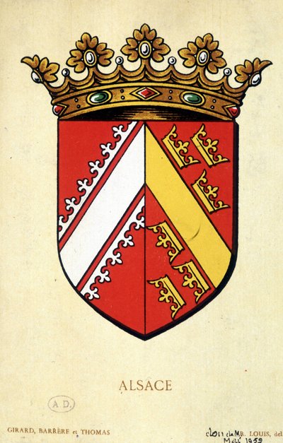 Wappen des Elsass von School French