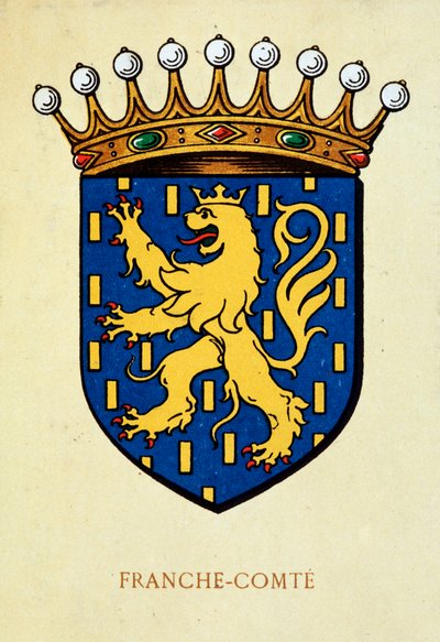 Wappen der Franche-Comté. von School French