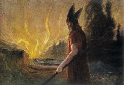 Gott Odin, deutsche Darstellung von School German