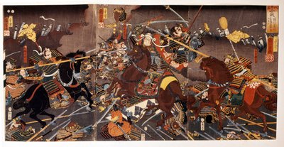 Schlacht von Kawanakajima von Japanese School