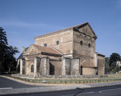 Außenansicht des Baptisteriums (4. Jahrhundert) von School Merovingian