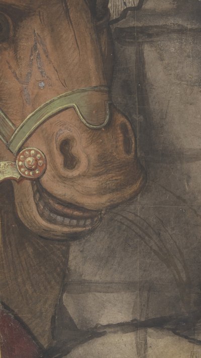 Pferdekopf, 1500-1550 von School of Raphael.
