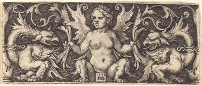 Ornament mit weiblichem Dämon von Sebald Beham