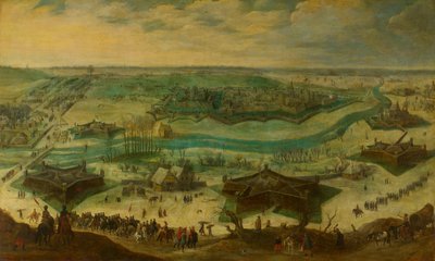 Die Belagerung von Jülich, 1621-22 von Sebastiaen Vrancx (attributed to)