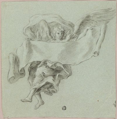 Engel mit Putti, die ein Objekt tragen von Sebastiano Conca