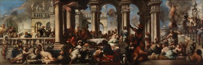 Das Bankett der Kleopatra, 1660 von Sebastiano Mazzoni