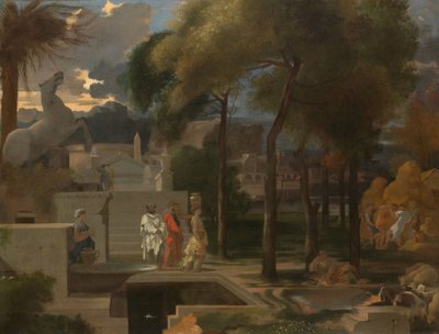 Eine klassische Landschaft, ca. 1660 von Sébastien Bourdon