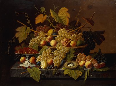 Stillleben mit Früchten, 1854 von Severin Roesen