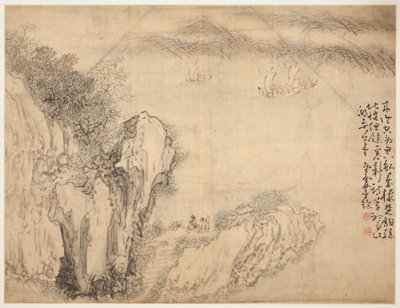 Landschaften und Figuren: Landschaft von Shen Huang