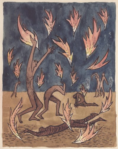 Flammen regnen herab, 1951 von Shirley Markham