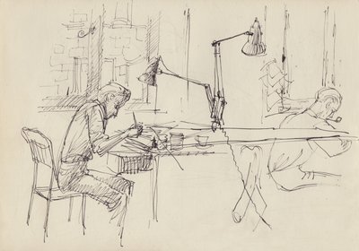 Grafikdesignstudio, ca. 1950 von Shirley Markham