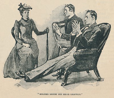 Holmes schüttelte ernsthaft den Kopf, 1892 von Sidney Paget