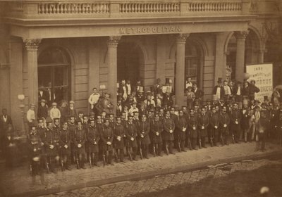 Gruppenporträt von Offizieren von Silas A. Holmes
