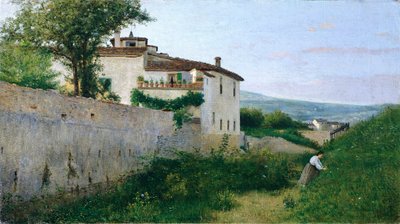 Ansicht von Piagentina von Silvestro Lega
