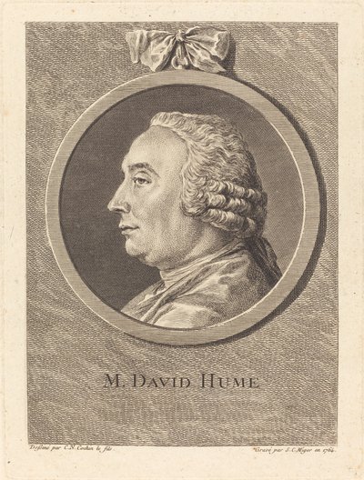 M. David Hume von Simon Charles Miger after Charles Nicolas Cochin II