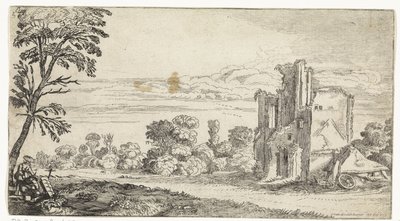 Landschaft mit Ruine (Landschaften) von Simon Poelenburg