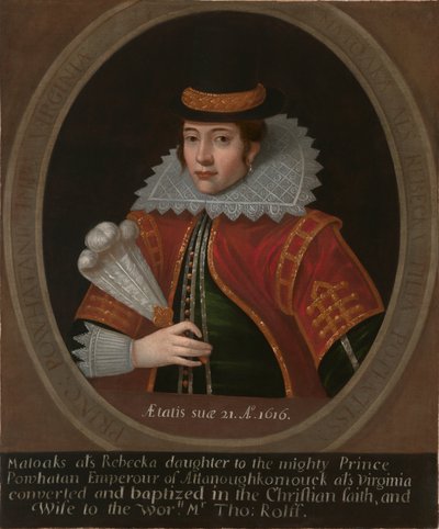 Pocahontas von Simon van de Passe