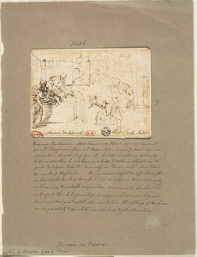 Historische Matte von Simone Cantarini