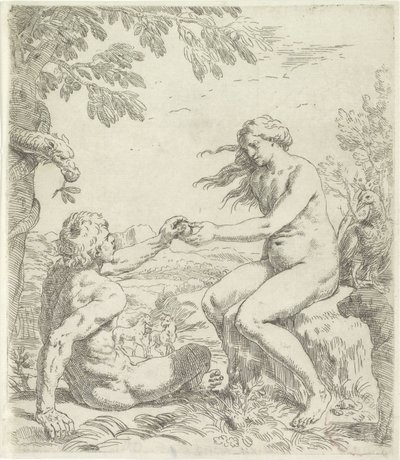 Versuchung von Adam von Simone Cantarini