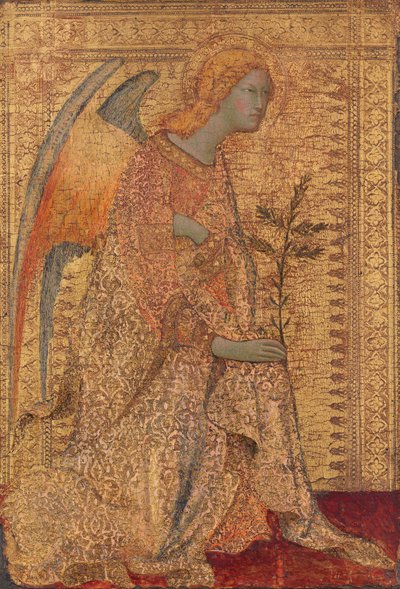 Der Engel der Verkündigung, ca. 1330 von Simone Martini