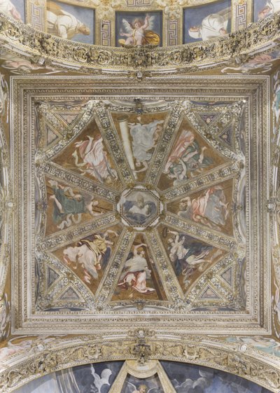Engel und segnender Gott von Simone Veneziano Peterzano