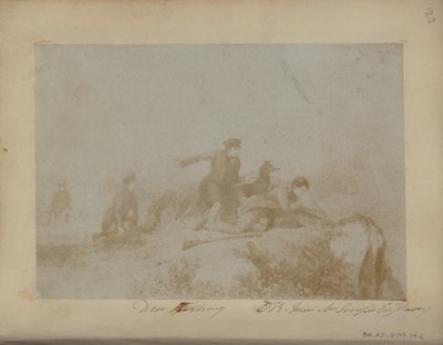 Hirschjagd, nach einem Stich von Sir David Brewster