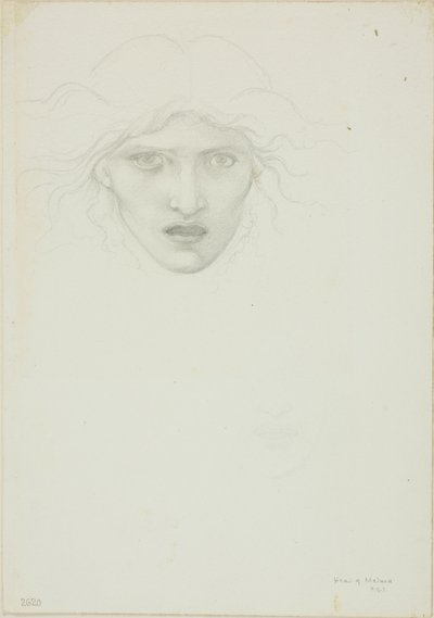 Studie für Rondanini Medusa von Sir Edward Burne Jones