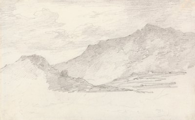 Hügel-Skizze von Sir George Howland Beaumont seventh Baronet