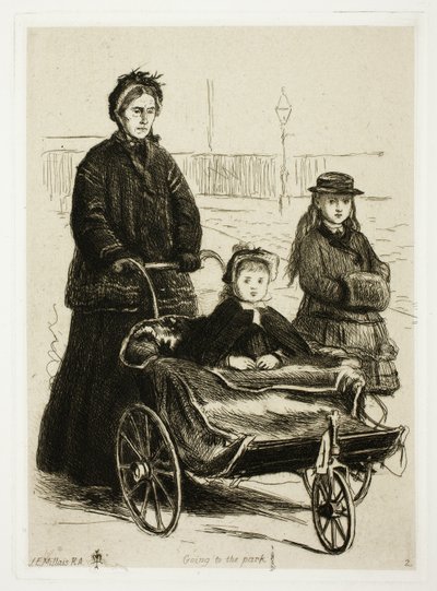 Zum Park gehen von Sir John Everett Millais