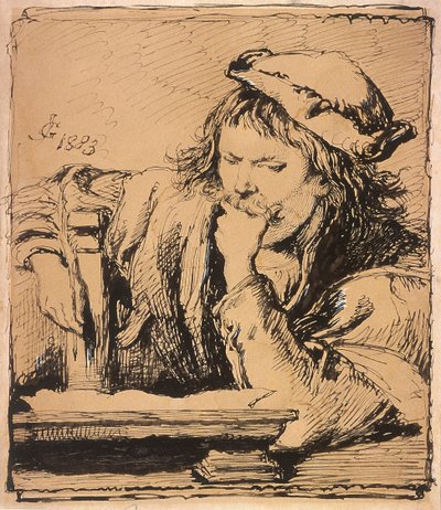 Junger Mann mit einem Buch von Sir John Gilbert