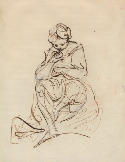 Studie einer sitzenden Frau von Sir Joshua Reynolds