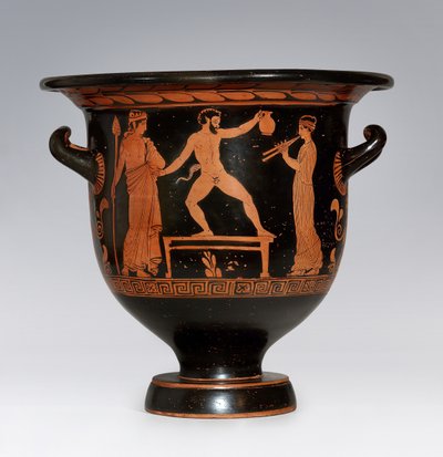 Satyr tanzt Apulischer Krater, ca. 420-410 v. Chr. von Sisyphus Painter