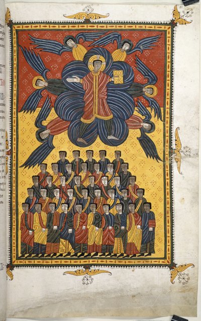 Christus erscheint in den Wolken von Spanish School