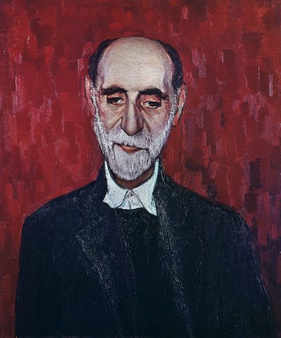 Porträt von Juan Ramon Jimenez (Moguer) von Spanish School