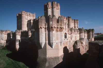 Ansicht der Burg, erbaut um 1453 von Spanish School