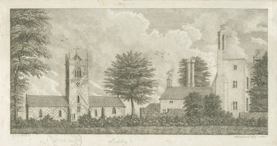 Lapley Kirche: Gravur von Stebbing Shaw