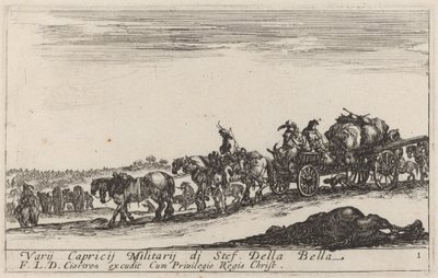 Gepäckzug, ca. 1641 von Stefano della Bella