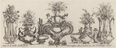 Fantastische Vasen, wahrscheinlich 1646 von Stefano della Bella