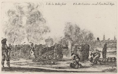 Kanonenfeuer, um 1641 von Stefano della Bella