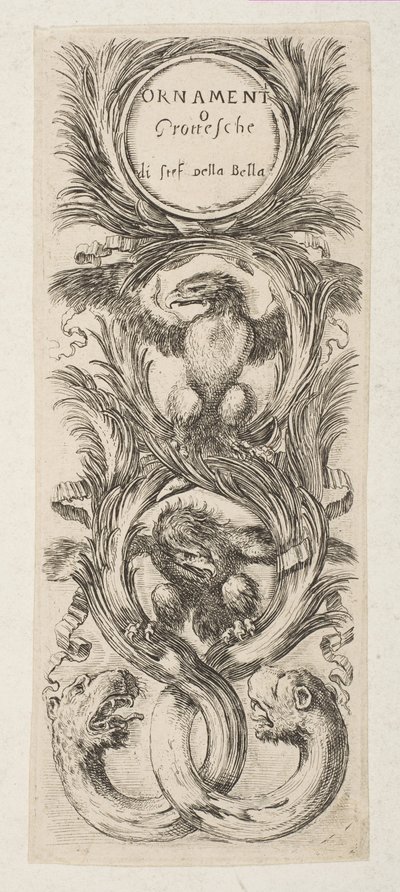 Frontispiz: Ornamenti o Grottesche, ca. 1653 von Stefano della Bella