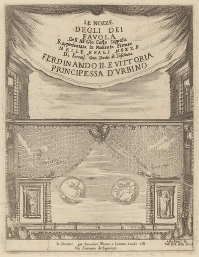 Le Nozze degli Dei: Frontispiz von Stefano della Bella