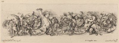 Ornamentale Fries mit Kindern und Hunden von Stefano della Bella