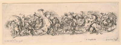 Ornamente von Friesen und Laubwerk von Stefano della Bella