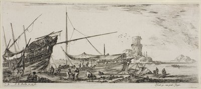 Tafel Drei aus Verschiedene Einschiffungen von Stefano della Bella